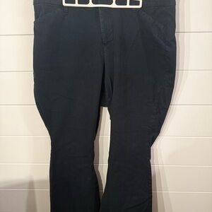 Old Navy Black High Rise Pixie Flare Pants